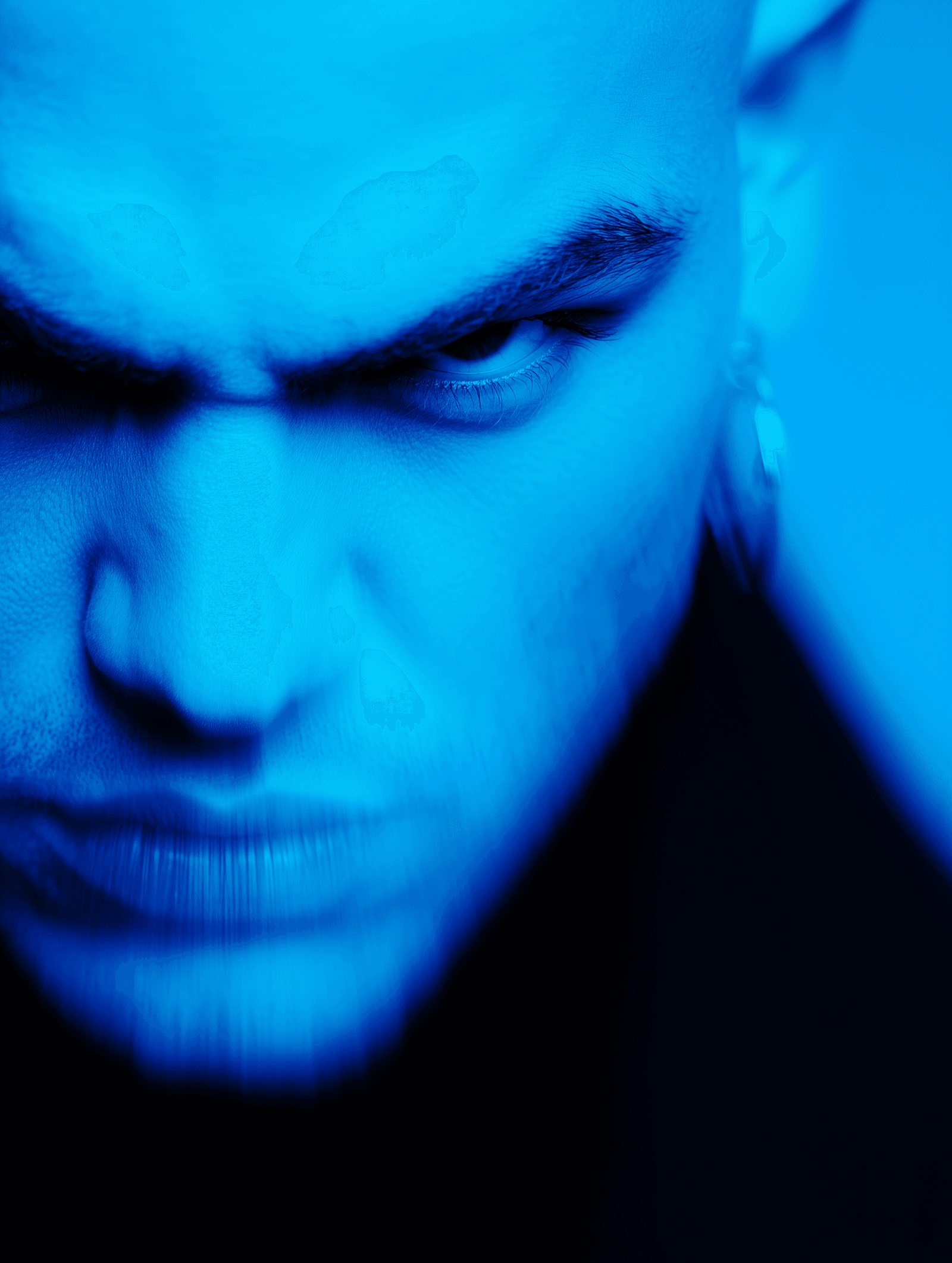 Blue Glow: Studio Portrait Series
