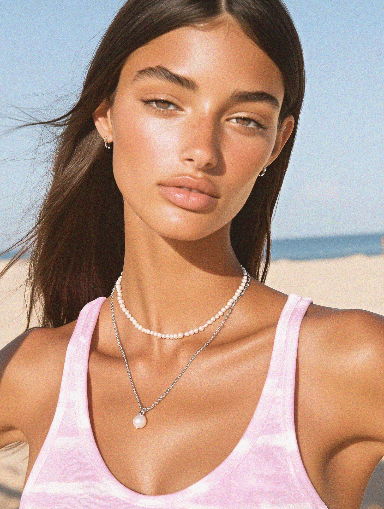Sophia Hart portrait in beach