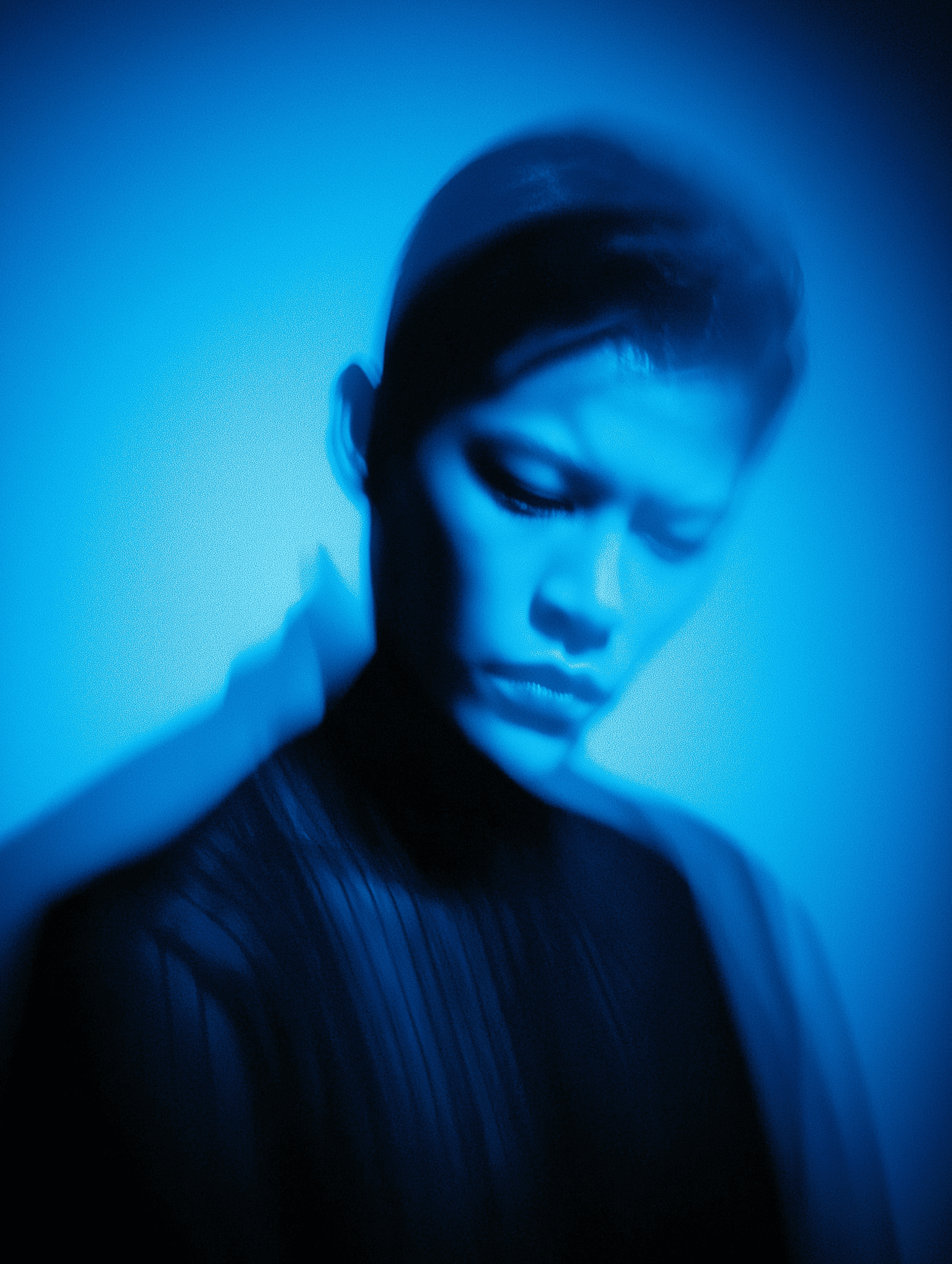 Blue Glow: Studio Portrait Series